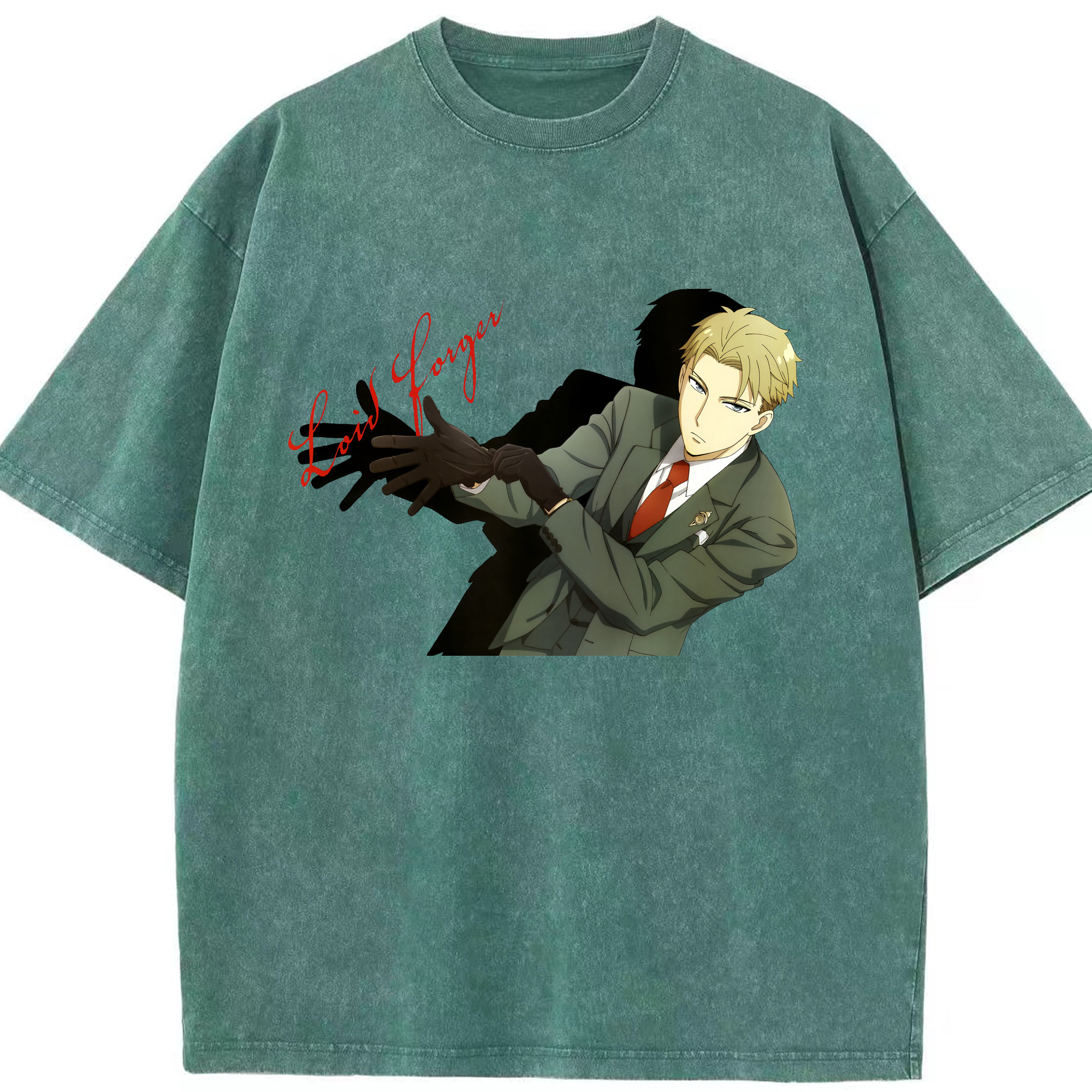 （画像用） SPY×FAMILY间谍家家酒 綿100% ヴィンテージ風 半袖Tシャツ（フロントプリント）